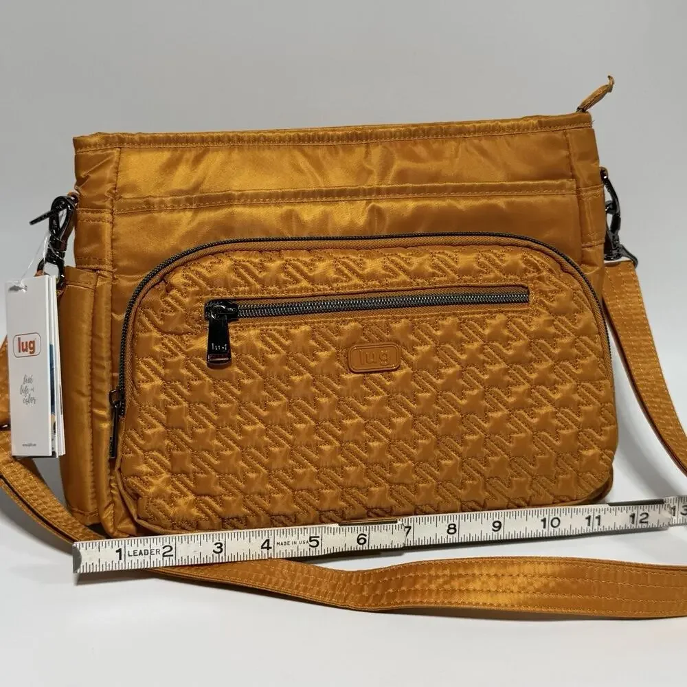 Lug Shimmy SE RFID Crossbody Bag Purse Amber Yellow Gold Mustard 10